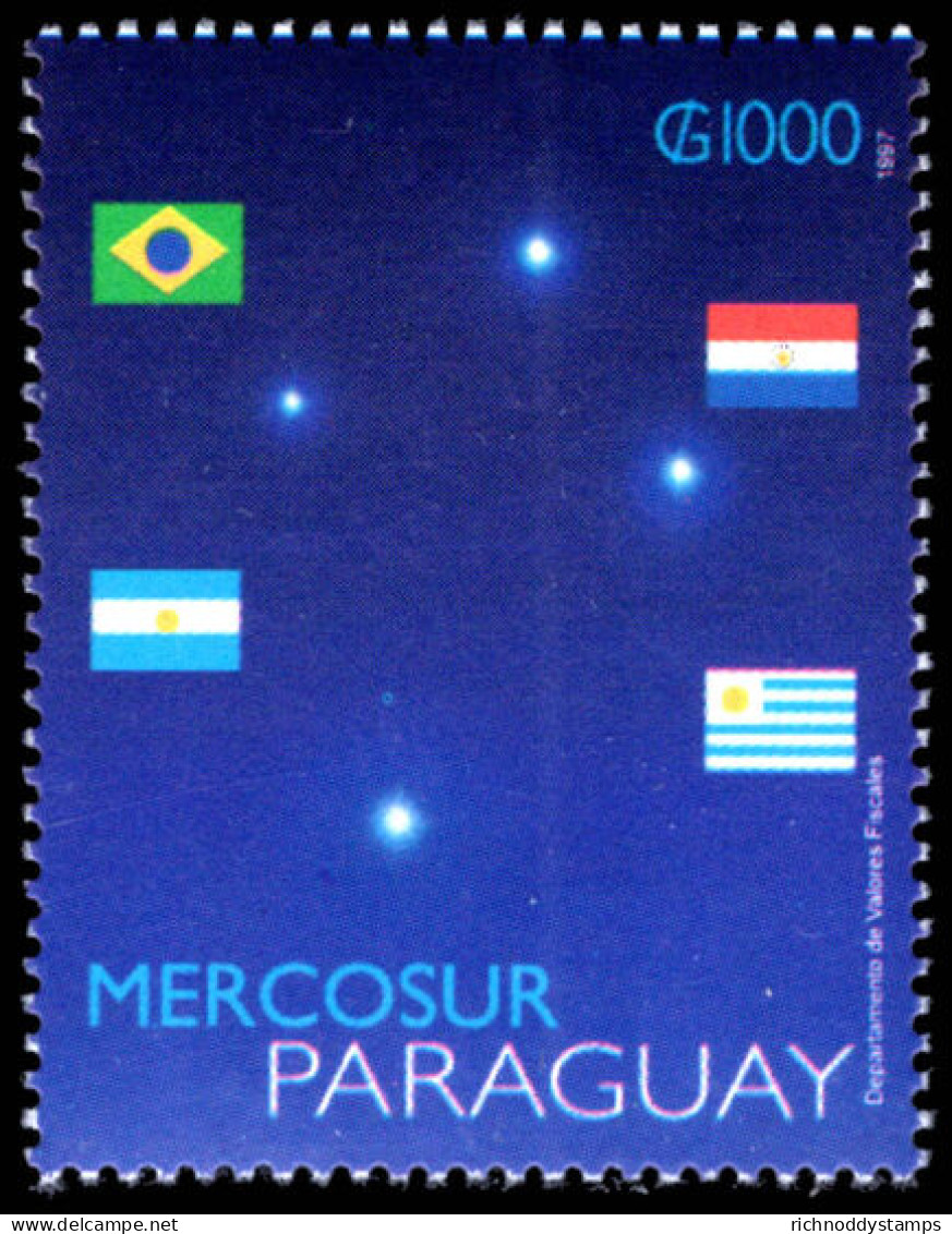 Paraguay 1997 Sixth Anniversary Of Mercosur Unmounted Mint. - Paraguay