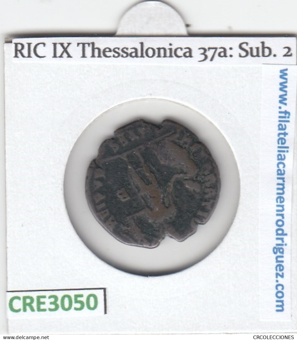 CRE3050 MONEDA ROMANA AE2 TESALONICA GRACIANO EMPERADOR 378-383 - Sonstige & Ohne Zuordnung