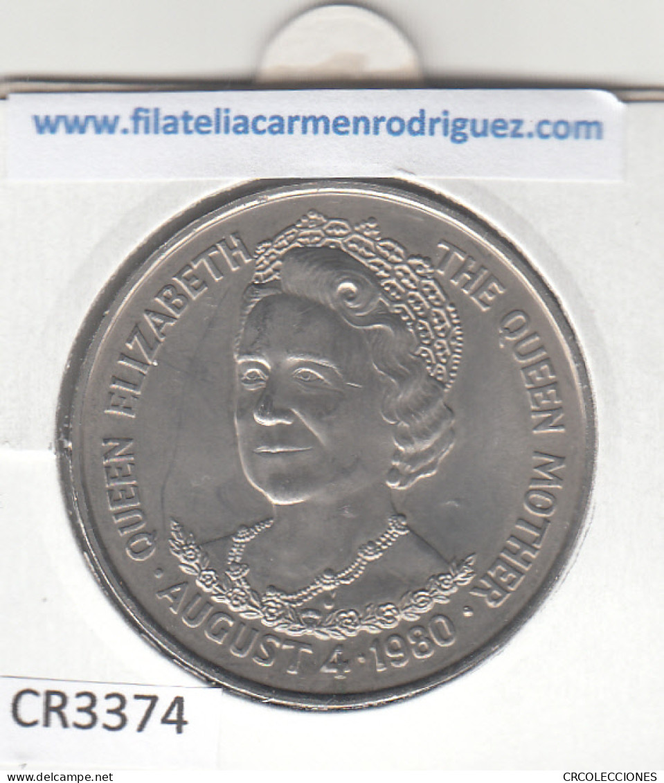 CR3374 MONEDA TRISTAN DA CUNHA 25 PENIQUES 1980 MBC  - Other - America