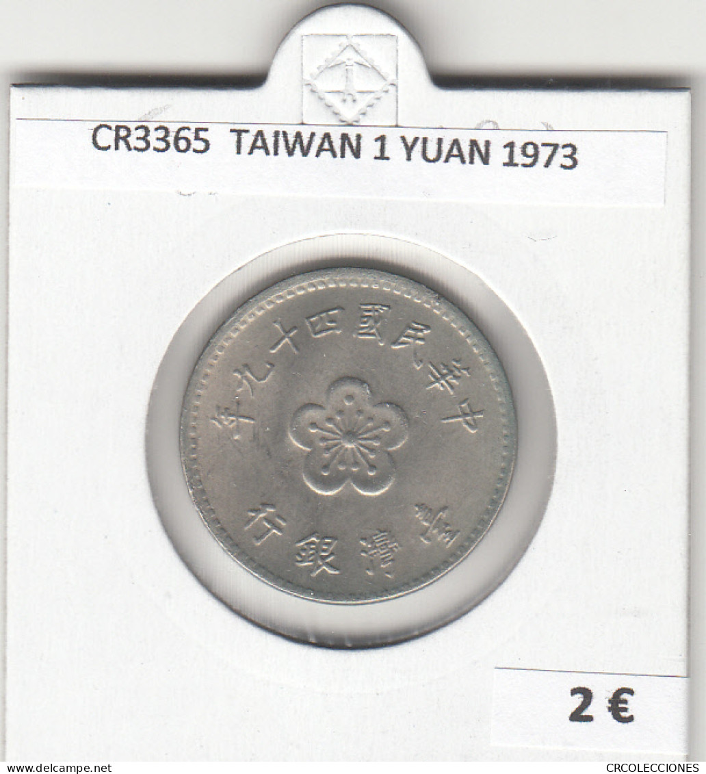 CR3365 MONEDA TAIWAN 1 YUAN 1973 MBC - Altri – Asia