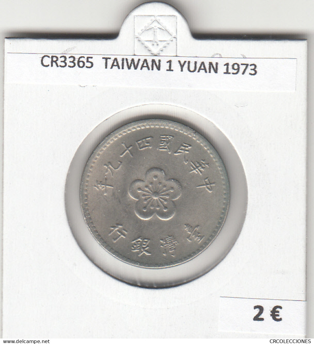 CR3365 MONEDA TAIWAN 1 YUAN 1973 MBC - Sonstige – Asien