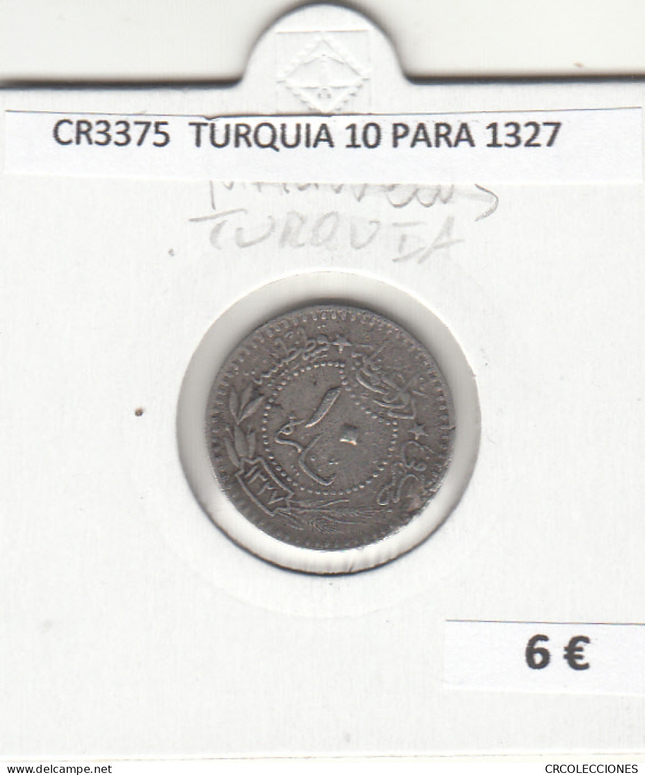 CR3375 MONEDA TURQUIA 10 PARA 1327 MBC - Sonstige – Europa