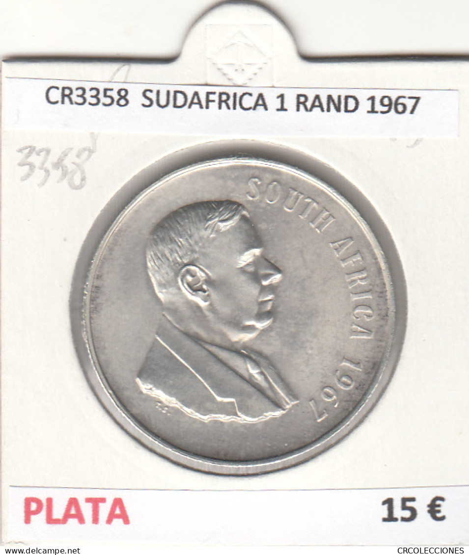 CR3358 MONEDA SUDAFRICA 1 RAND 1967 MBC PLATA  - Sonstige – Afrika