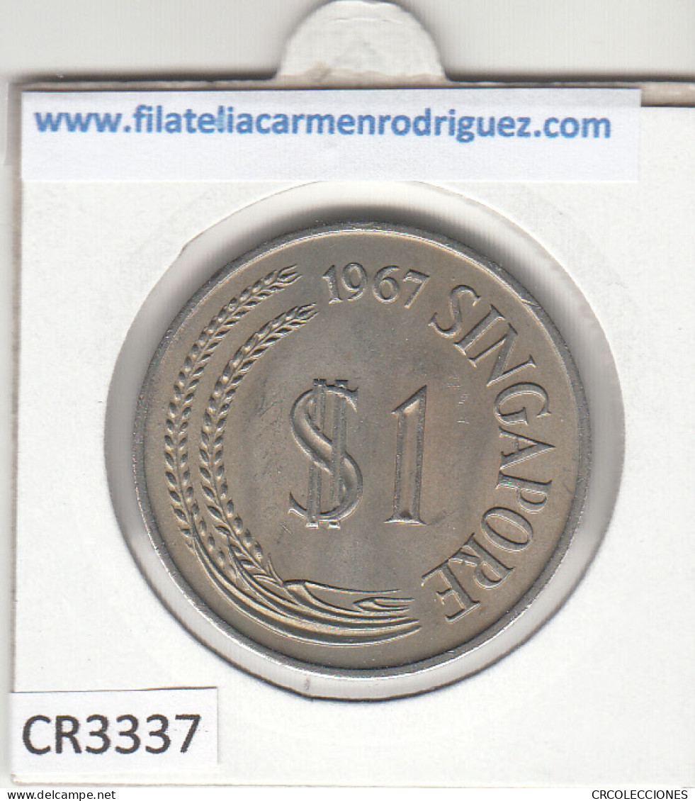 CR3337 MONEDA SINGAPUR 1 DÓLAR 1967 MBC - Sonstige – Europa