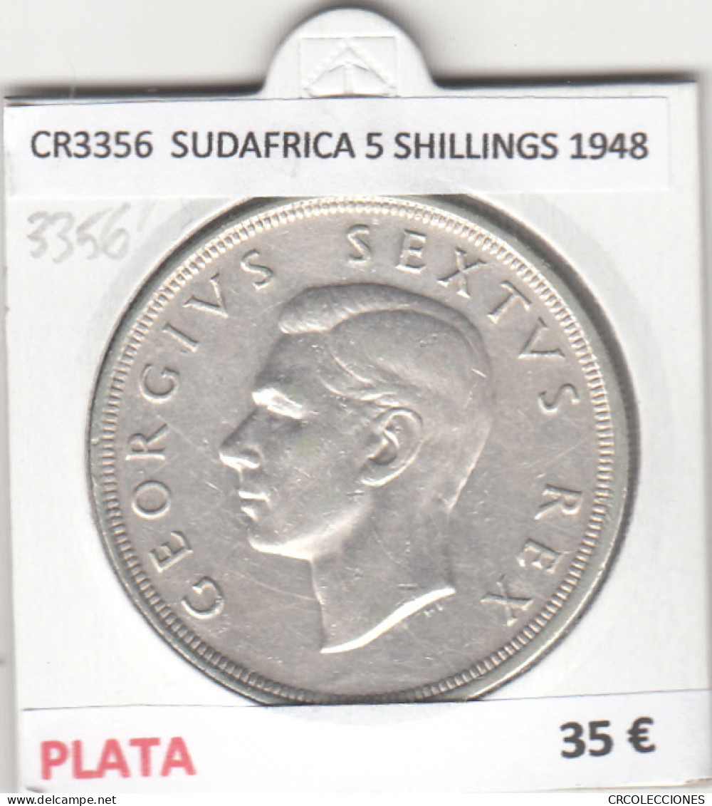 CR3356 MONEDA SUDAFRICA 5 SHILLINGS 1948 MBC PLATA - Sonstige – Afrika