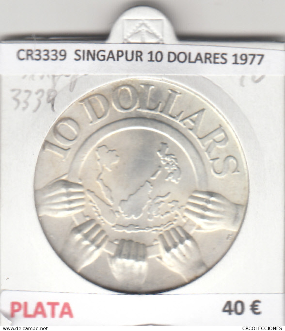 CR3339 MONEDA SINGAPUR 10 DOLARES 1977 MBC PLATA - Sonstige – Europa