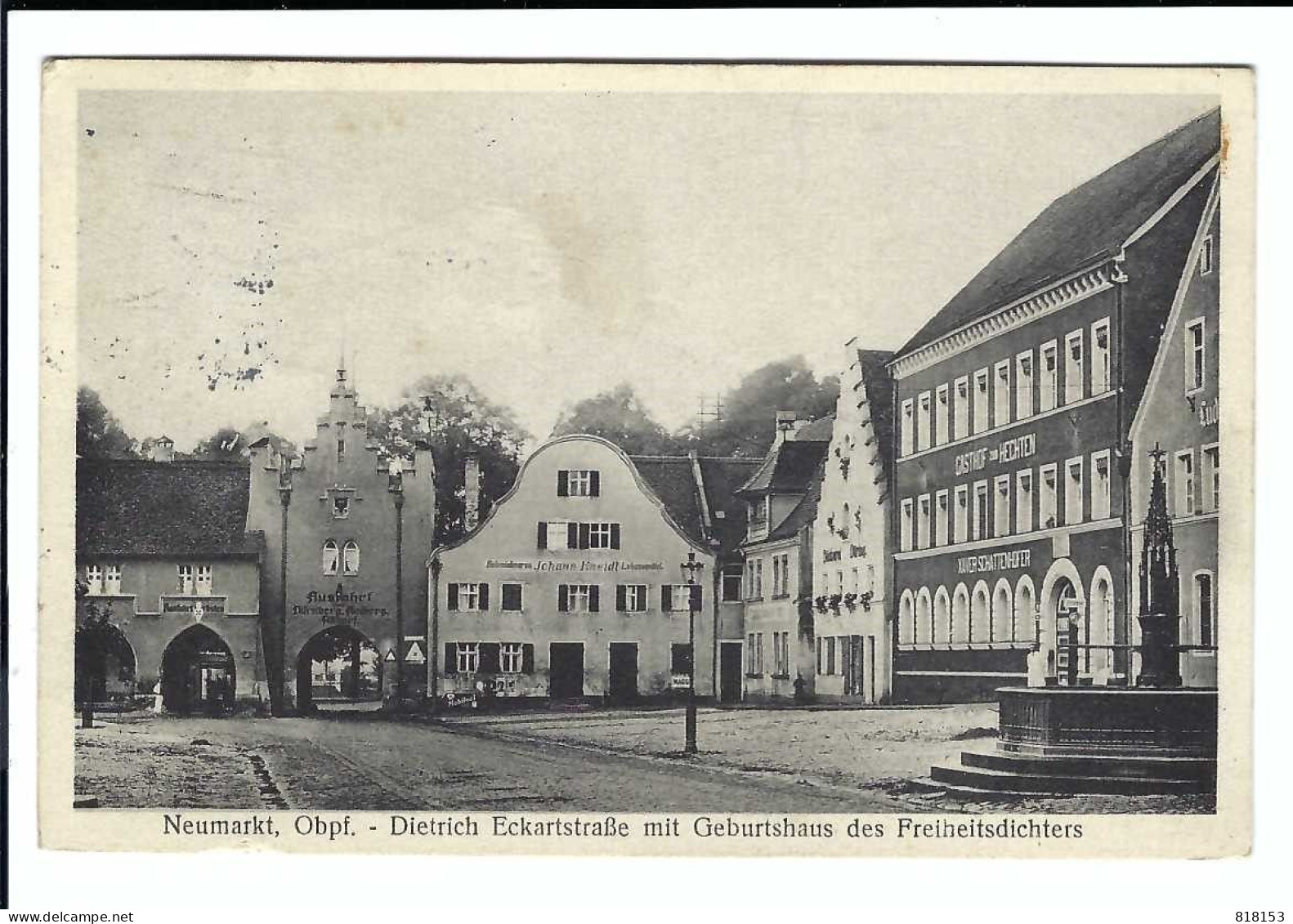 Neumarkt , Obpf.  -  Dietrich Eckartstrasse Mit...  1936 - Neumarkt I. D. Oberpfalz