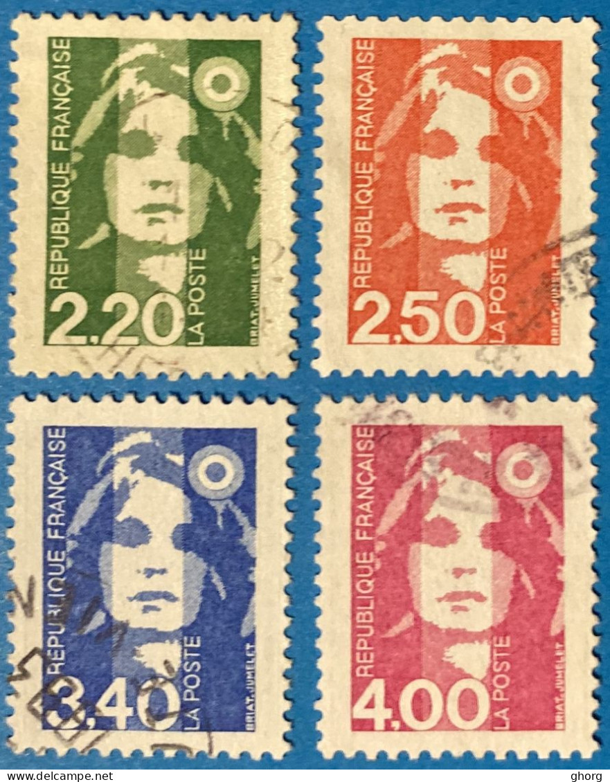 France 1991  : Type Marianne Du Bicentenaire N° 2714 à 2717 Oblitéré - Gebraucht