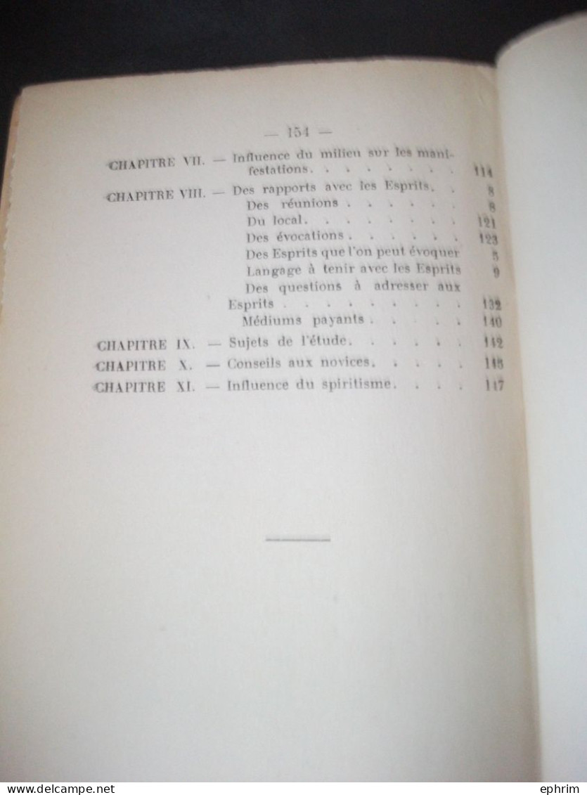 Livre Allan Kardec Instruction Pratique Sur Les Manifestations Spirites Paris 1923 Spiritisme Médium Esprit Occultisme - Esoterismo