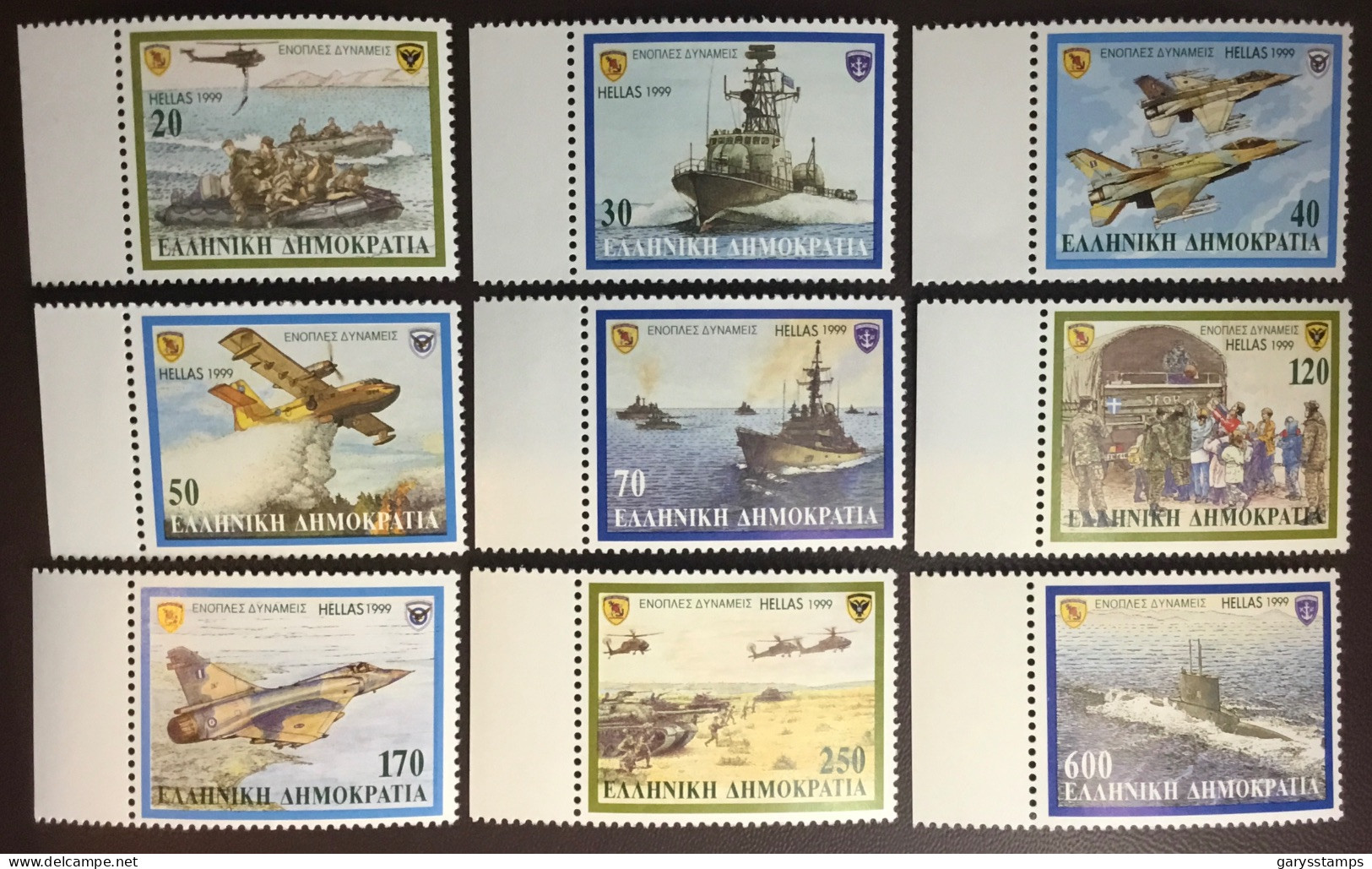 Greece 1999 Armed Forces Aircraft Ships MNH - Nuevos