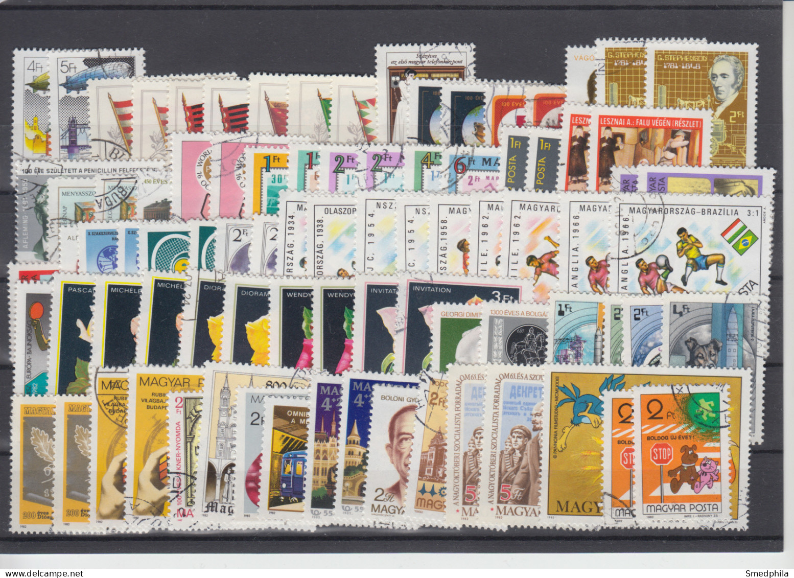 Hungary 1981 1982 - Lot Used Stamps - Verzamelingen