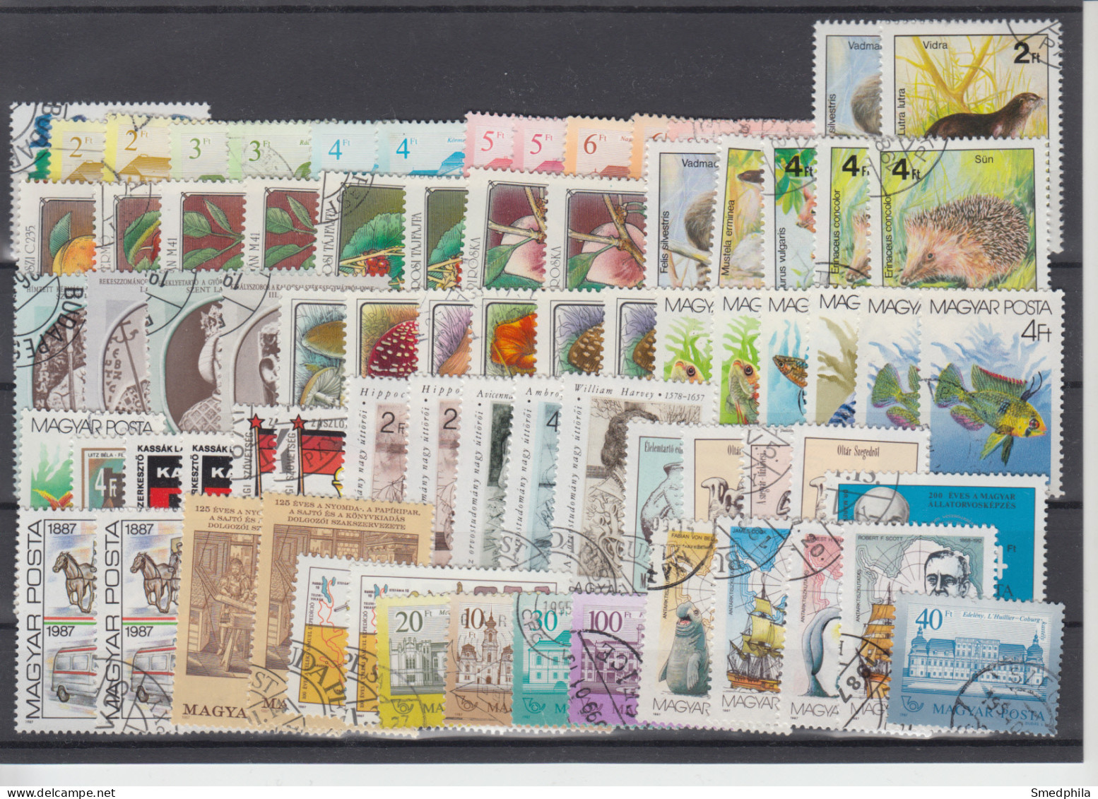 Hungary 1986 1987 - Lot Used Stamps - Verzamelingen
