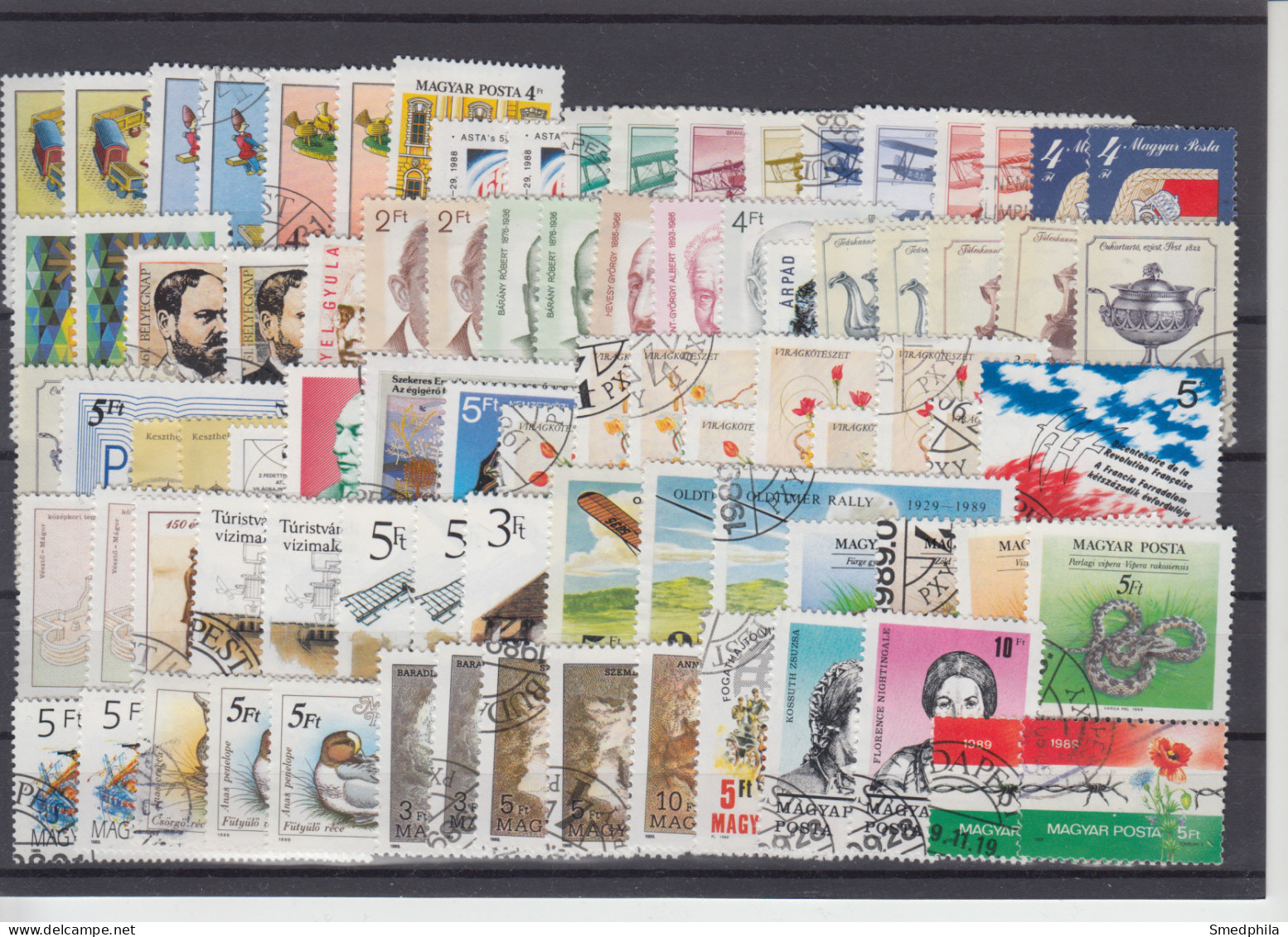 Hungary 1988 1989 - Lot Used Stamps - Verzamelingen