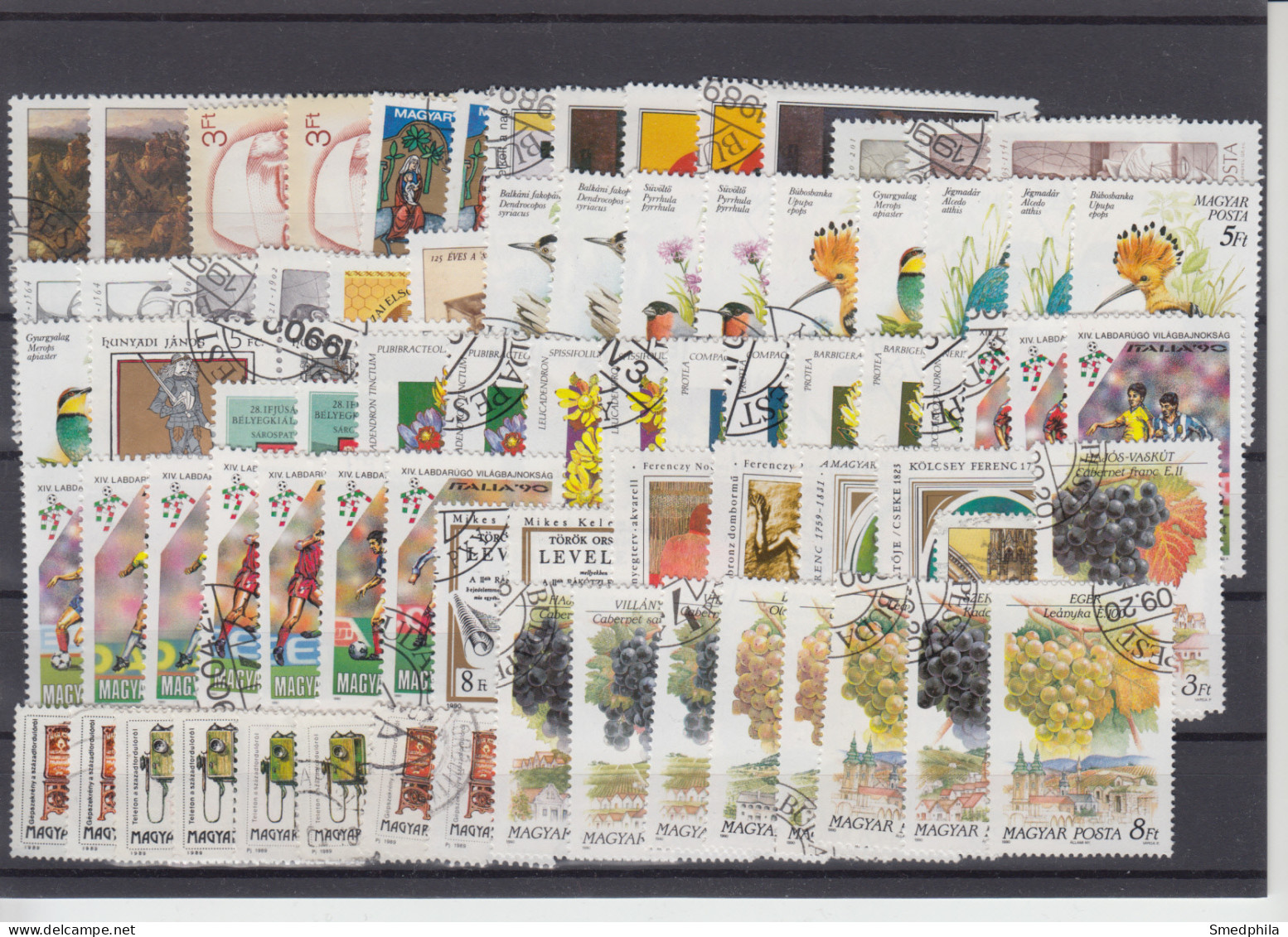 Hungary 1989 1990 - Lot Used Stamps - Verzamelingen