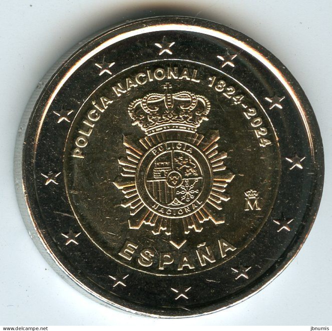 Espagne Spain 2 Euro 2024 200 Ans De La Police UNC - Spanien