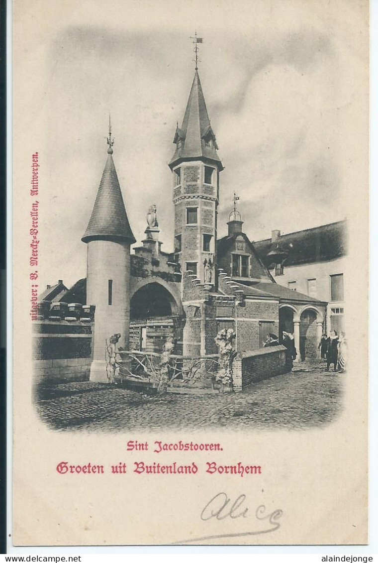 Bornem - Bornhem - Groeten Uit Buitenland Bornhem - Sint Jacobstooren - 1901 - Bornem