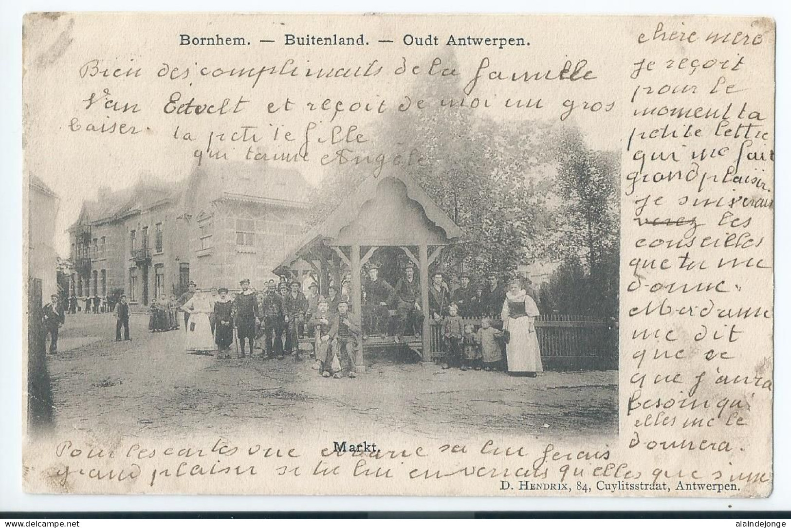 Bornem - Bornhem - Buitenland - Markt - 1909 - Bornem