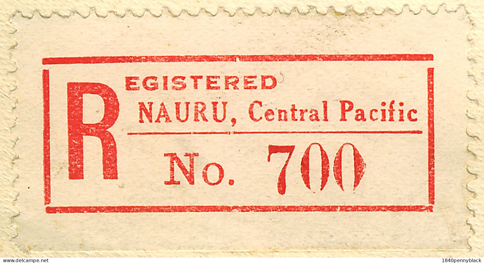 NAURU KGVI 1937 Coronation SG  44-7 On Registered Cover To London - Nauru