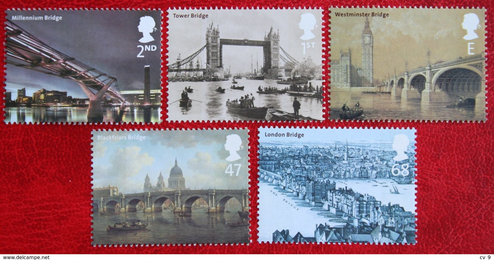 Bridges Of London Millenium (Mi 2043-2047) 2002 POSTFRIS MNH ** ENGLAND GRANDE-BRETAGNE GB GREAT BRITAIN - Unused Stamps