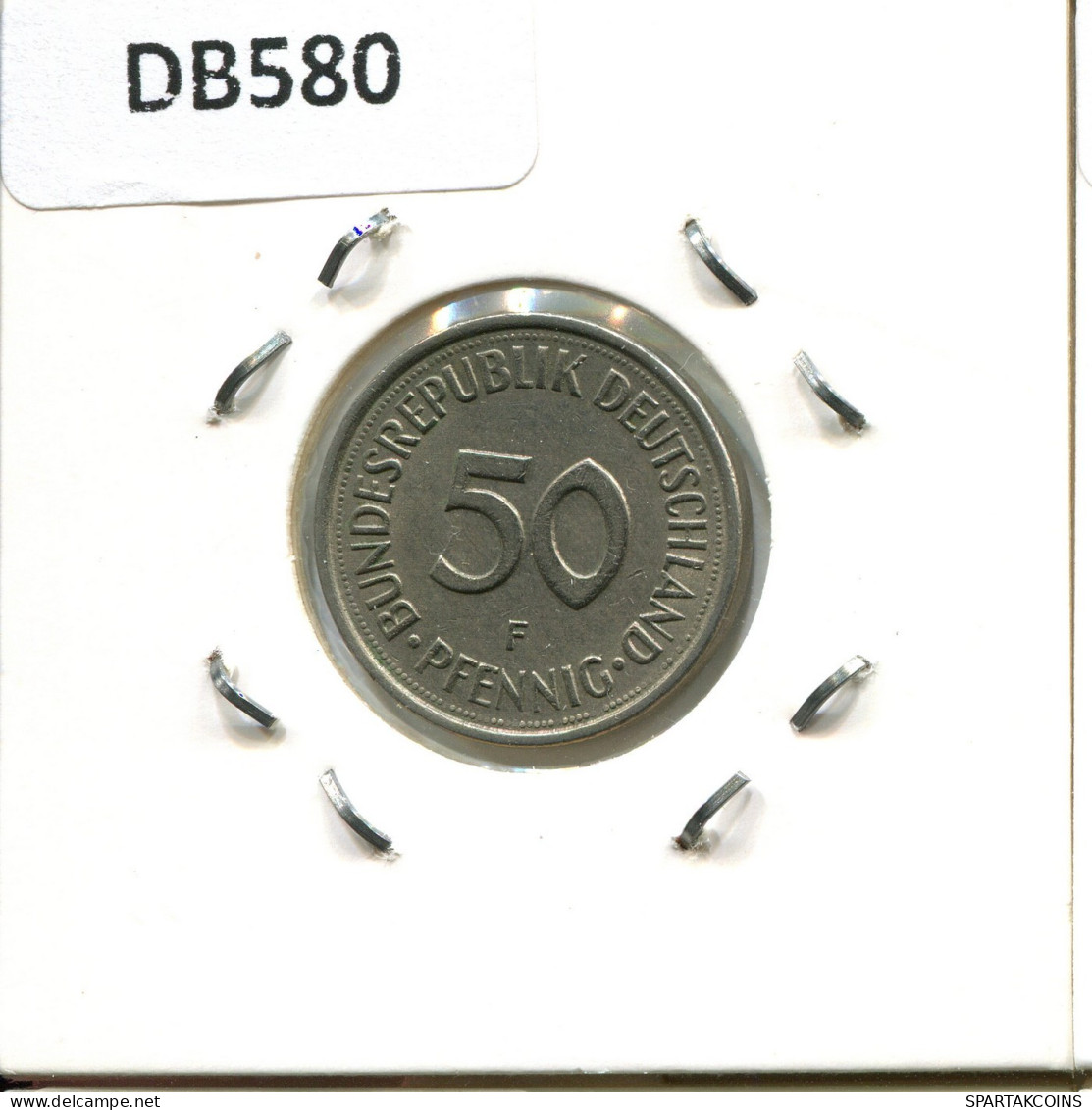 50 PFENNIG 1976 F WEST & UNIFIED GERMANY Coin #DB580.U.A - 50 Pfennig