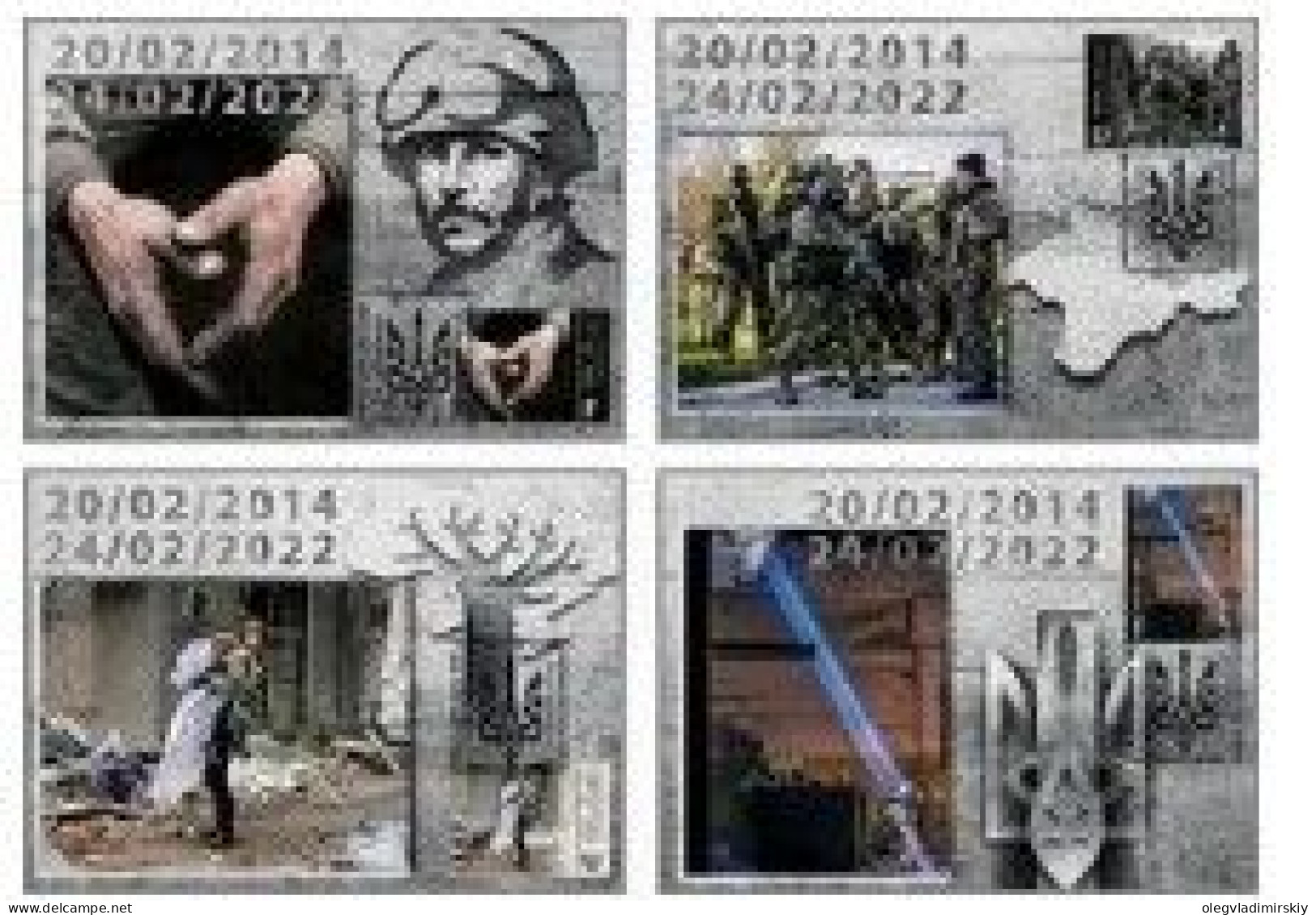 Ukraine 2024 10th Anniversary Of The Russian Invasion "And There Will Be Spring!" Set Of 4 Maxicards - Ukraine