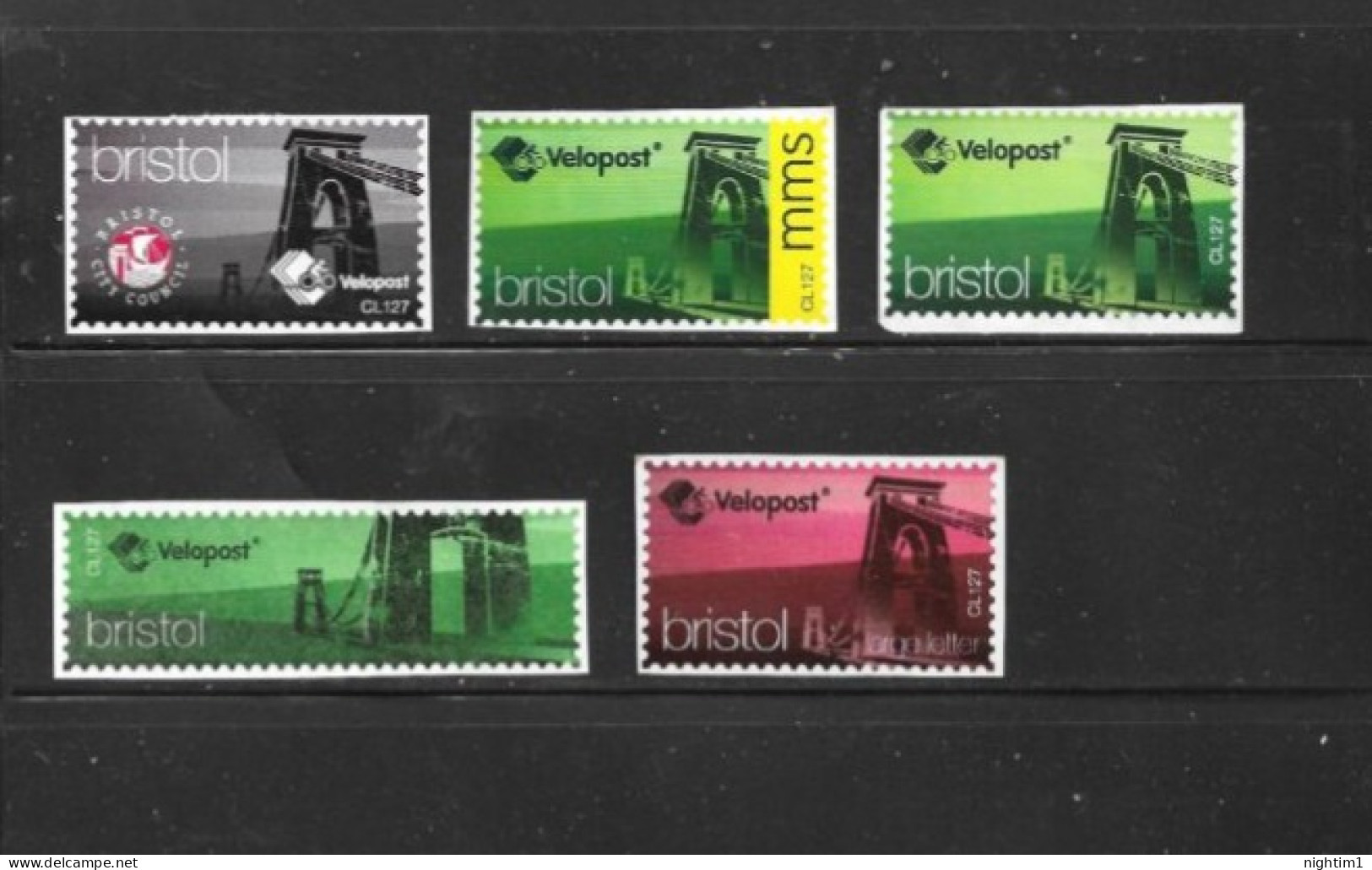 GREAT BRITAIN COLLECTION. VELOPOST BRISTOL STAMPS. - Werbemarken, Vignetten