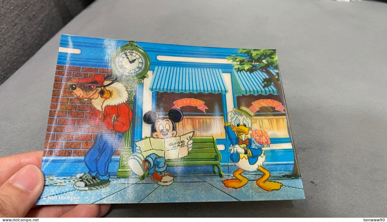 3D Goofy, Donald Duck, Mickey Mouse, Walt Disney Tokyo Disneyland JAPAN JAPON Postcard - Disneyland