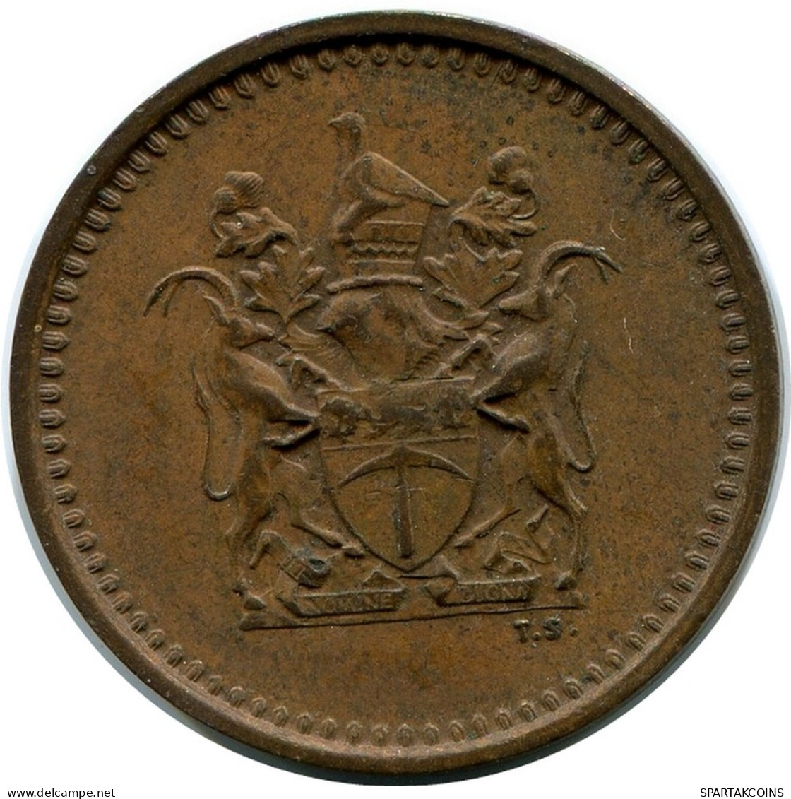 1 CENT 1970 RHODESIA Coin #AR126.U.A - Rhodesië