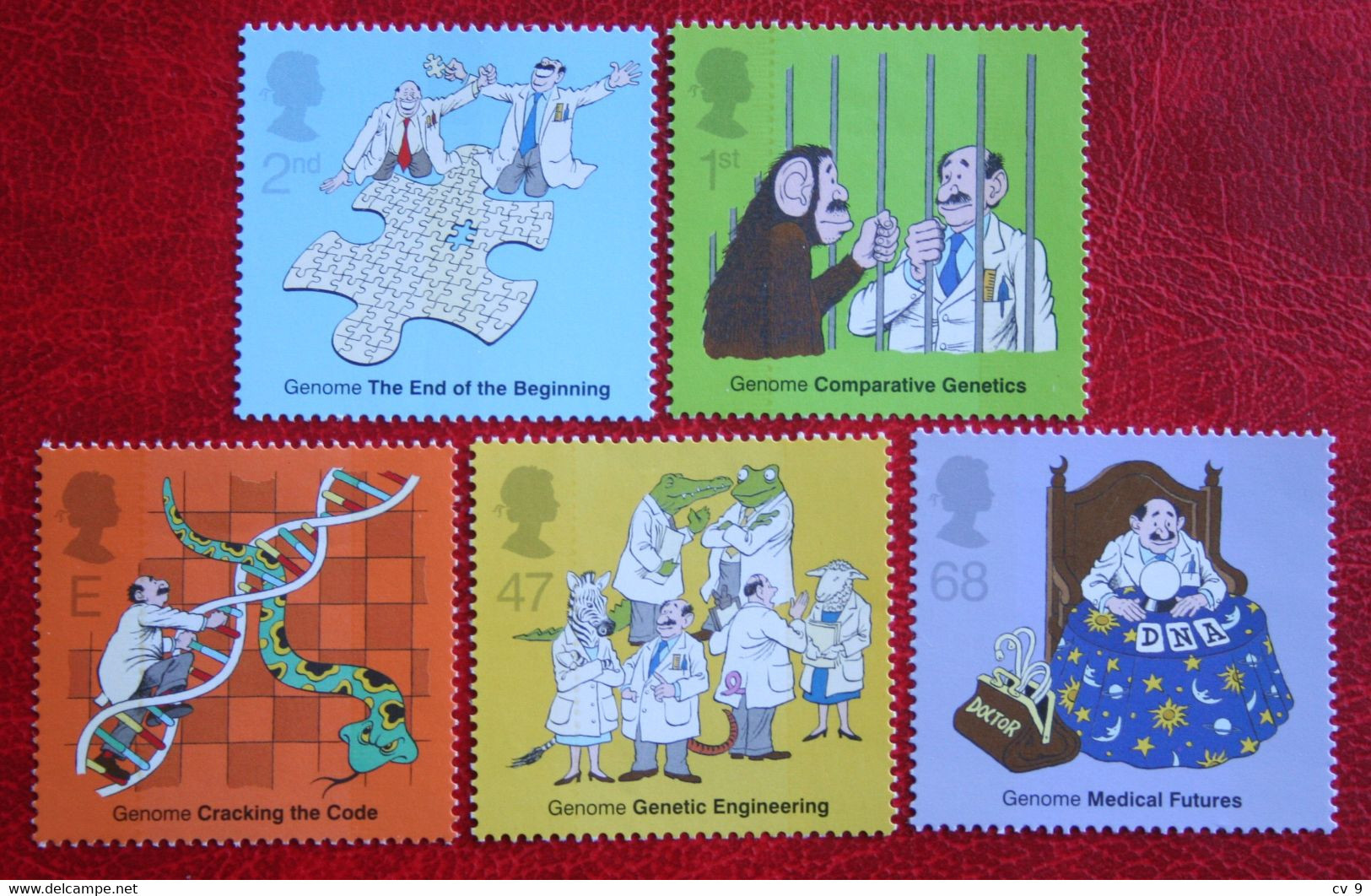 DNA GENOME GENETIC MEDICAL (Mi 2086-2090) 2003 POSTFRIS MNH ** ENGLAND GRANDE-BRETAGNE GB GREAT BRITAIN - Unused Stamps