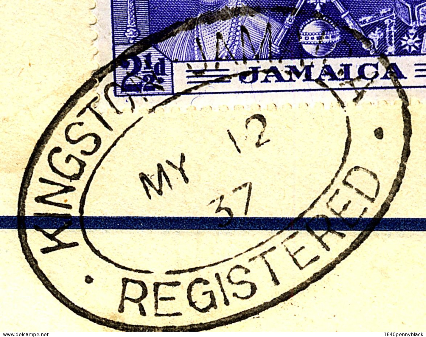 JAMAICA KGVI 1937 Coronation SG  118-20 On Registered First Day Cover To London - Giamaica (...-1961)