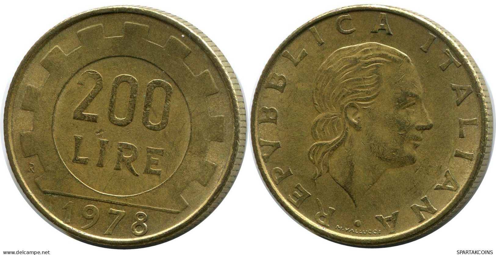 200 LIRE 1978 ITALY Coin #AZ507.U.A - 200 Lire