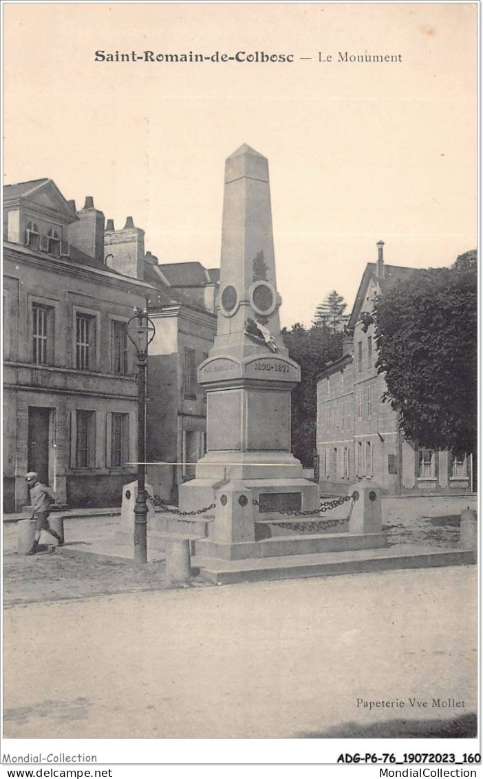 ADGP6-76-0477 - SAINT-ROMAIN-DE-COLBOSC - Le Monument  - Saint Romain De Colbosc