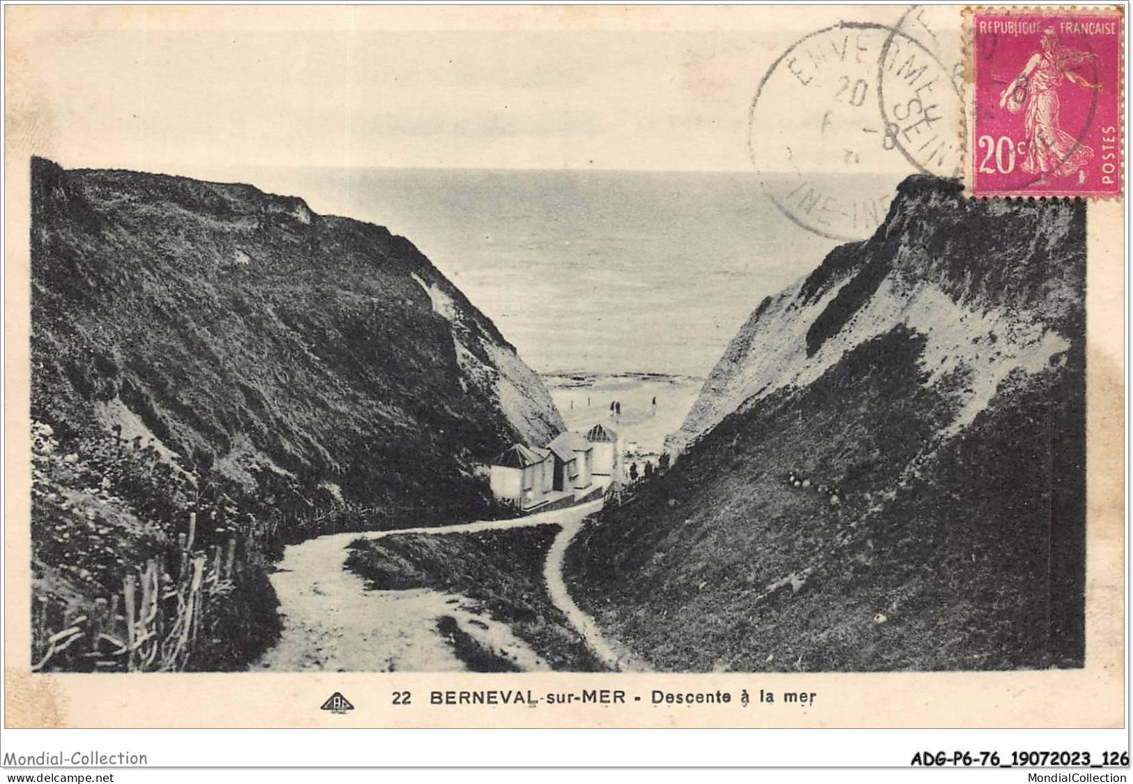 ADGP6-76-0460 - BERNEVAL-SUR-MER - Descente à La Mer  - Berneval