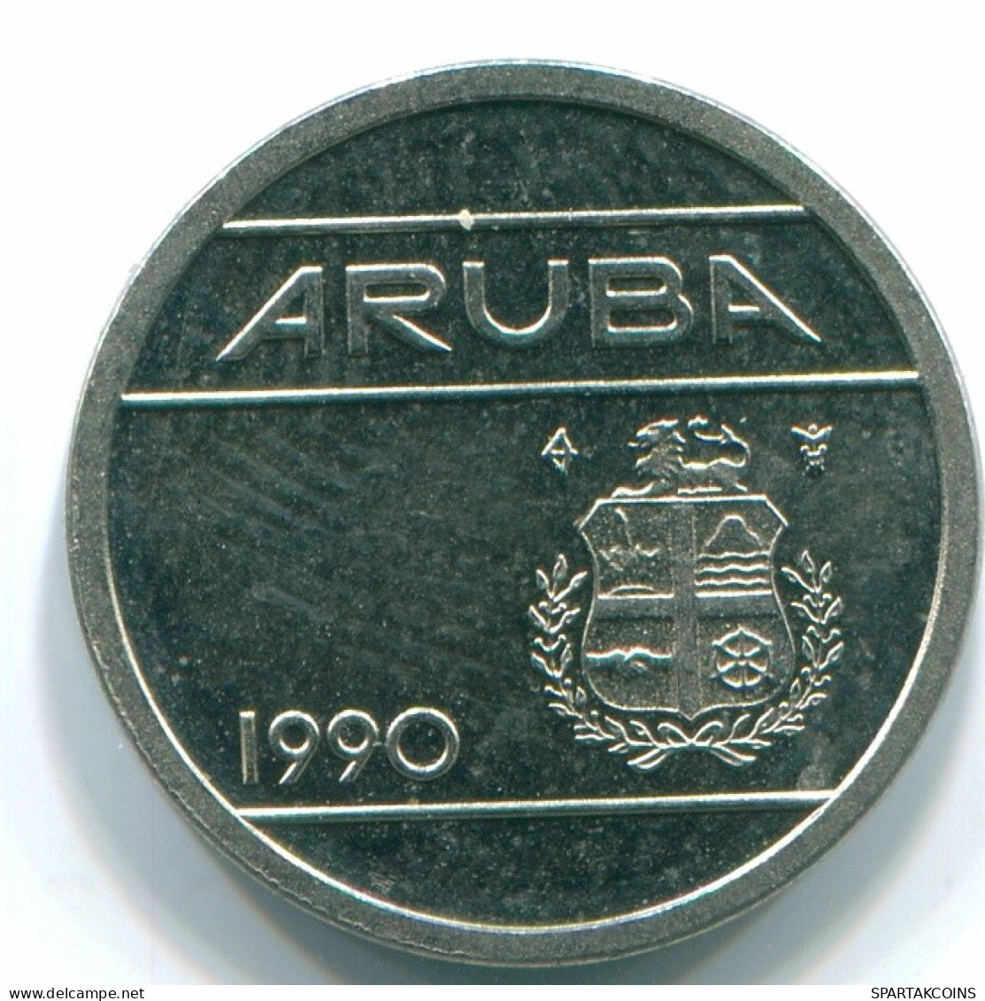 5 CENTS 1990 ARUBA (NÉERLANDAIS NETHERLANDS) Nickel Colonial Pièce #S13620.F.A - Aruba