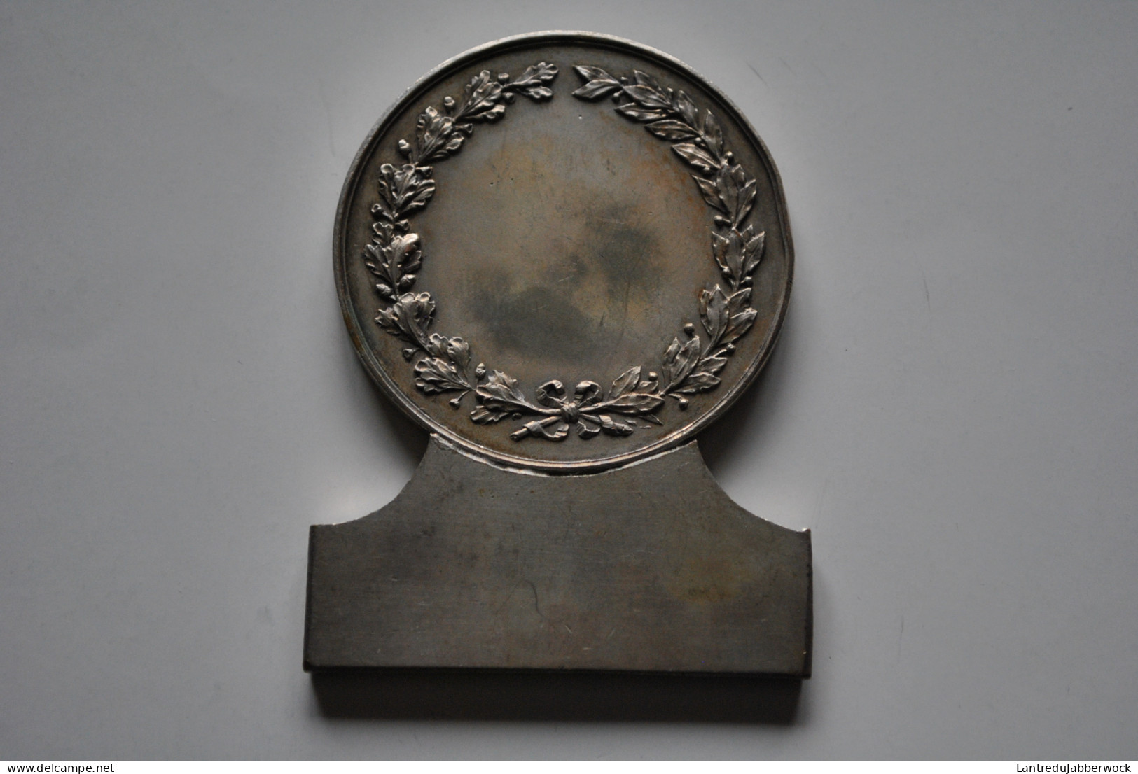 Médaille En Métal Argenté Hommage De La Lyre Industrielle Lannoy Fidèle 1887 - 1925 Monogrammée  Société Philharmonique - Professionali / Di Società