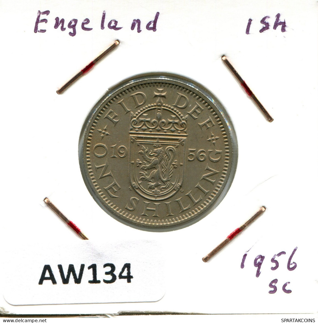 SHILLING 1956 UK GRANDE-BRETAGNE GREAT BRITAIN Pièce #AW134.F.A - I. 1 Shilling