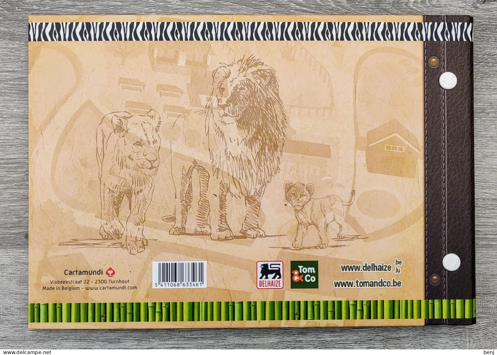 Album (vide) Mon Parc Animalier (Delhaize - Tom & Co - Cartamundi) - Trading Cards