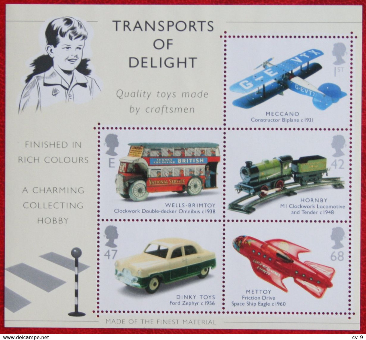 Classic Transport Toys Dinky (Mi 2152-2156 Block 16) 2003 POSTFRIS MNH ** ENGLAND GRANDE-BRETAGNE GB GREAT BRITAIN - Blocks & Miniature Sheets