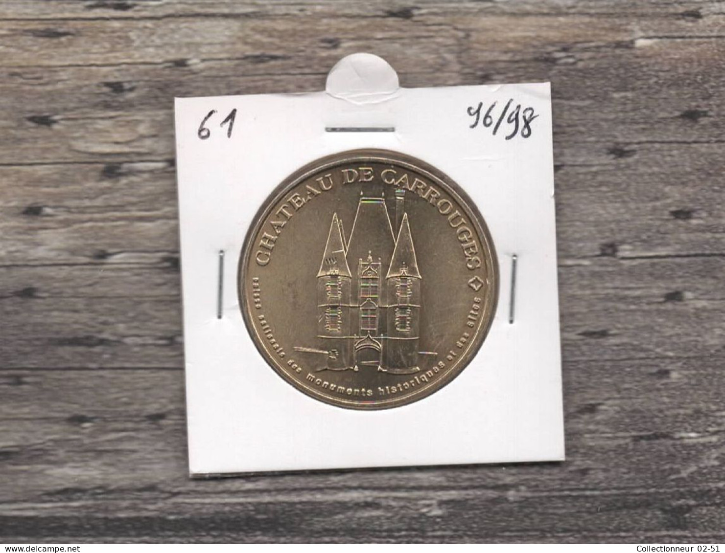 Monnaie De Paris : Château De Carrouges - 1998 - Zonder Datum