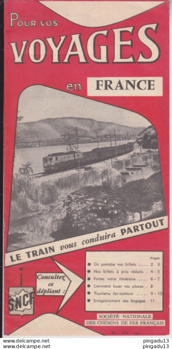 Au Plus Rapide Algérie Maroc Publicité SNCF AFN Années 1959 Pour Voyager En France 6 Volets 12 Pages - Europa