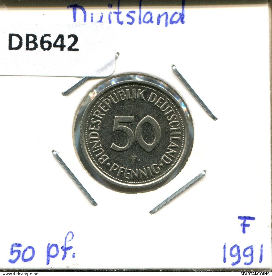 50 PFENNIG 1991 F BRD ALLEMAGNE Pièce GERMANY #DB642.F.A - 50 Pfennig