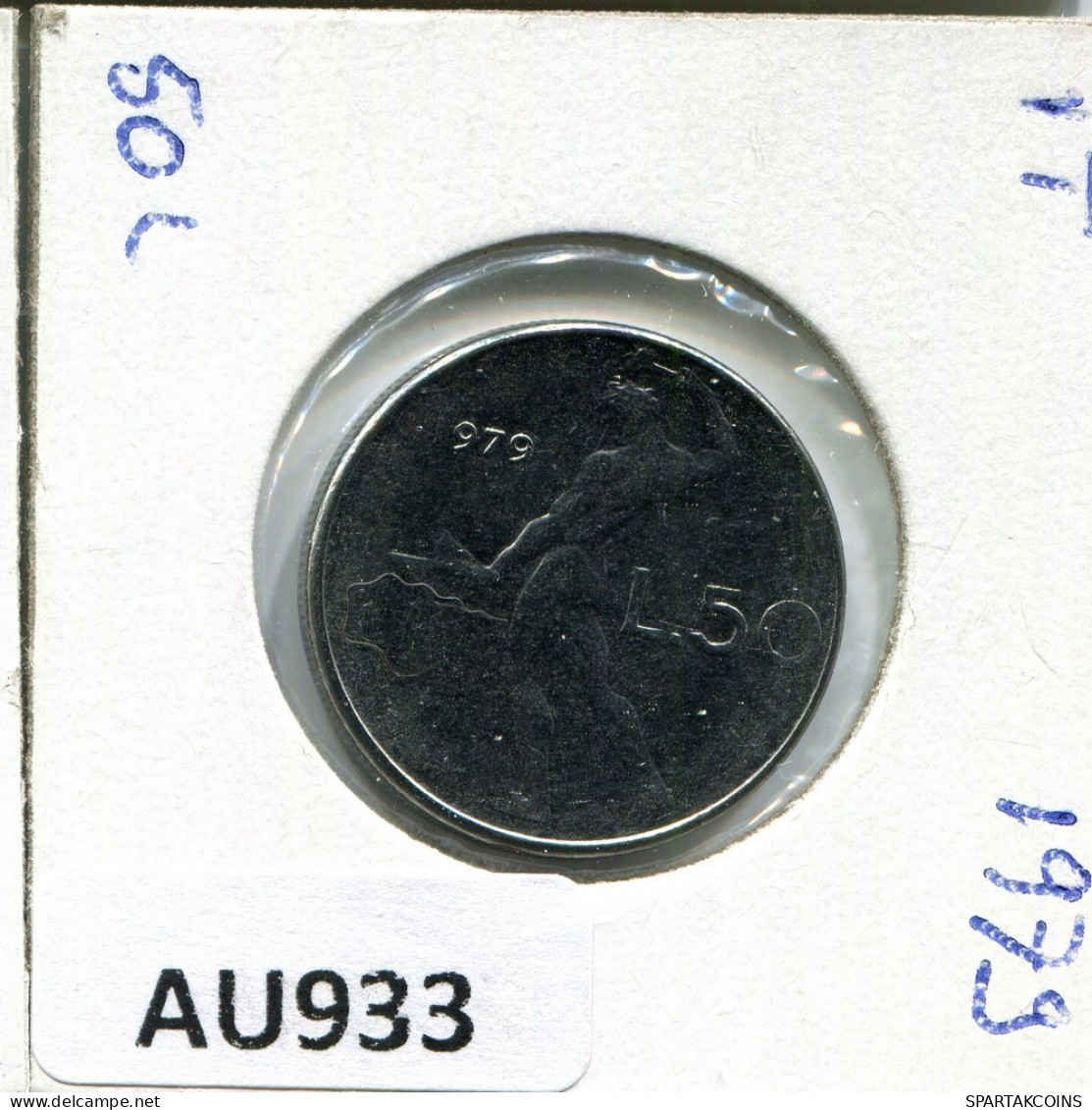 50 LIRE 1979 ITALY Coin #AU933.U.A - 50 Lire