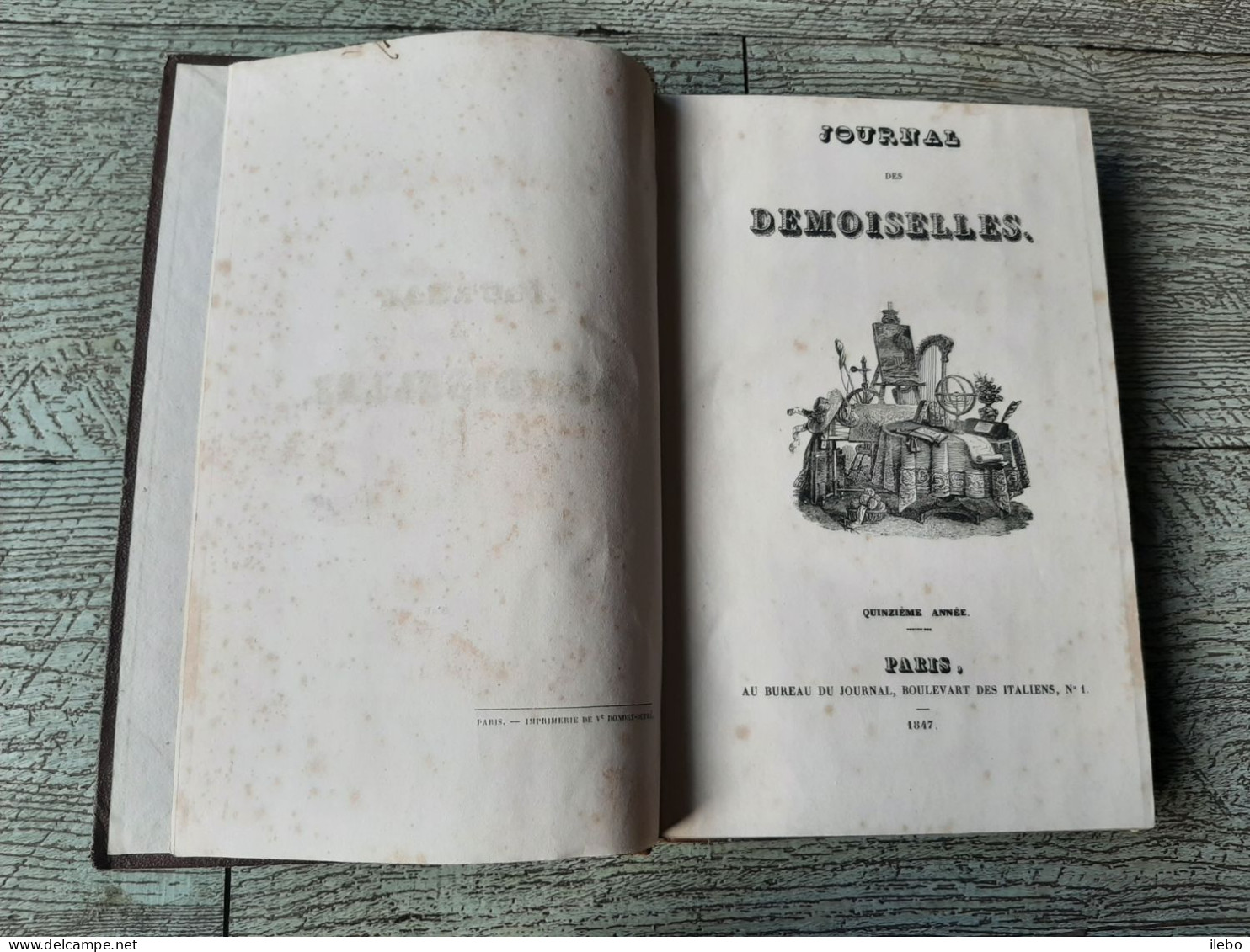 Journal Des Demoiselles 1847 12 Gravures De Mode Romans - Mode