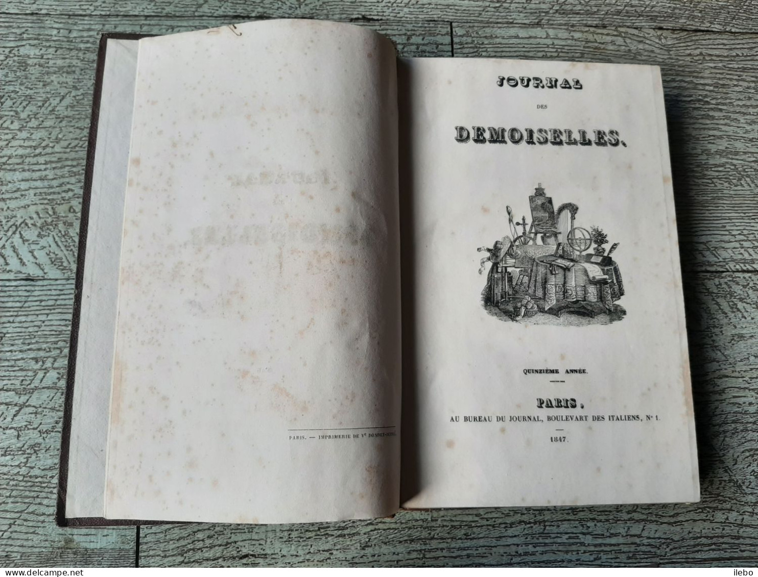 Journal Des Demoiselles 1847 12 Gravures De Mode Romans - Fashion