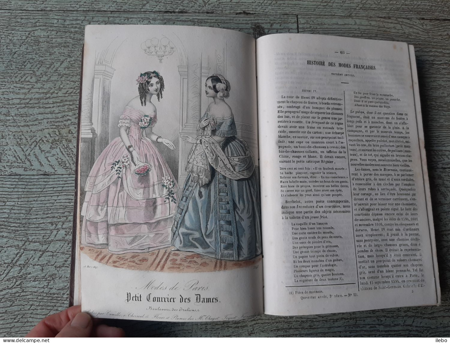 Journal Des Demoiselles 1847 12 Gravures De Mode Romans - Fashion