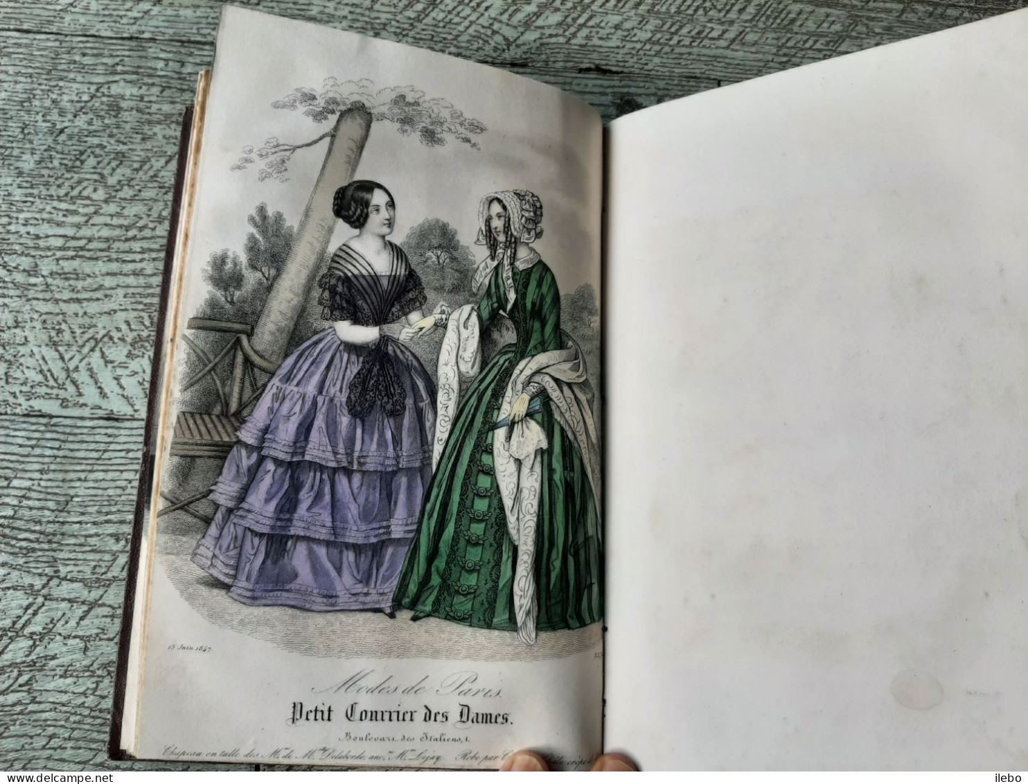 journal des demoiselles 1847 12 gravures de mode romans