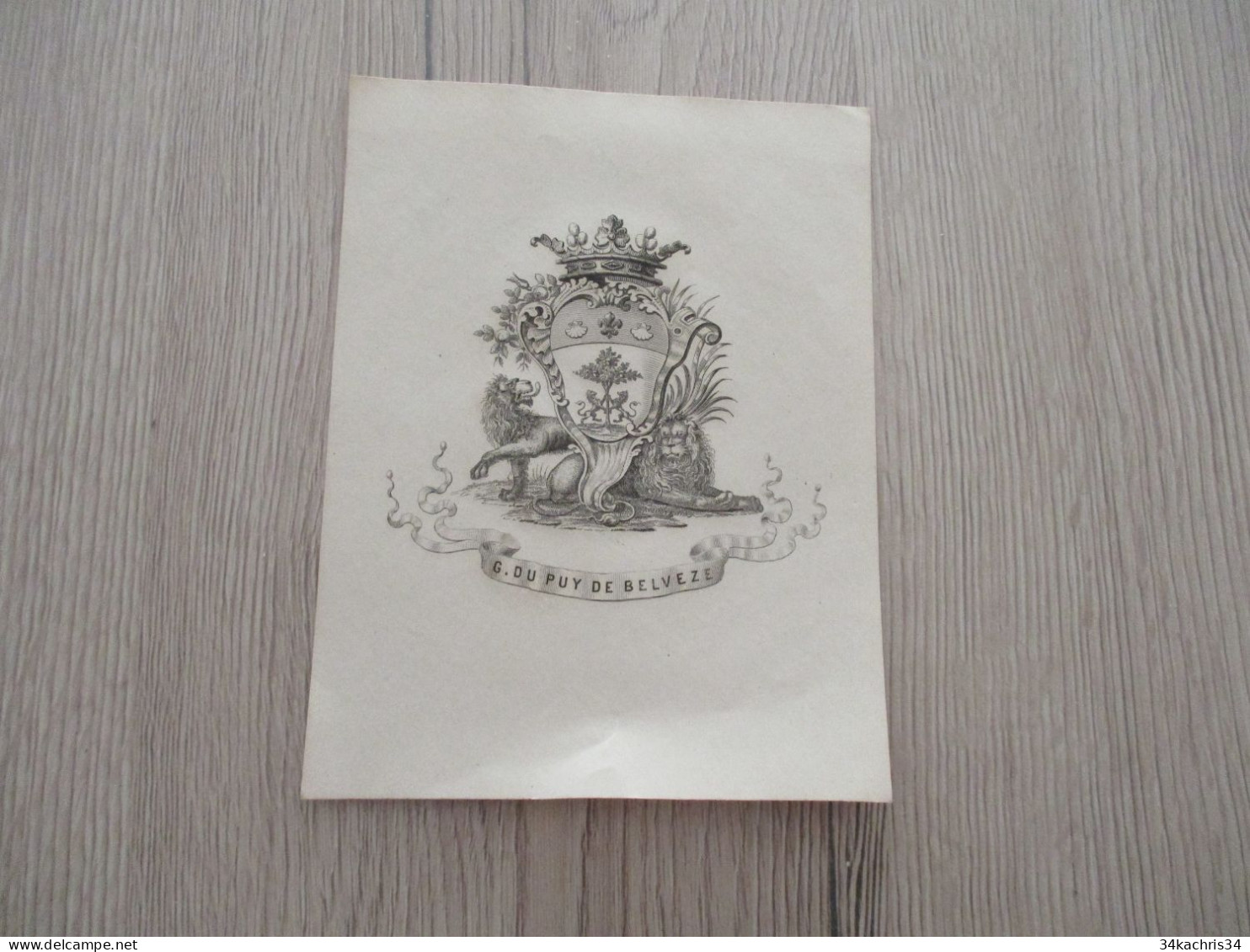 M45 Ex Libris G. Du Puy De Belveze - Bookplates