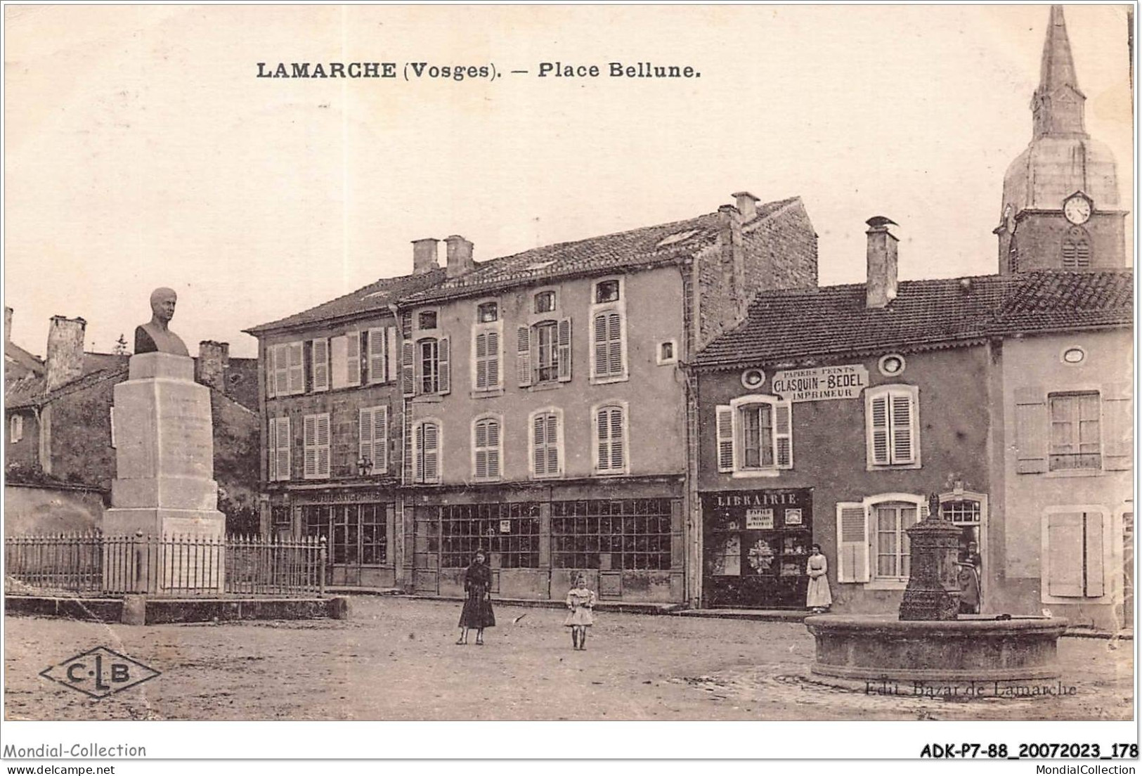 ADKP7-88-0637 - LAMARCHE - Place Bellune - Lamarche
