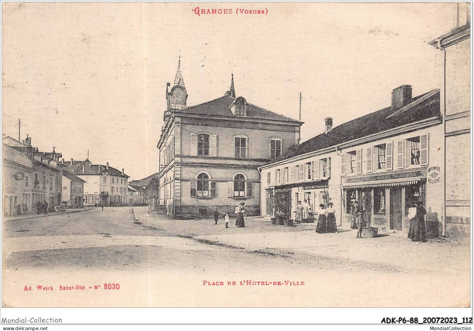 ADKP6-88-0509 - GRANGES - Place De L'hôtel De Ville - Granges Sur Vologne