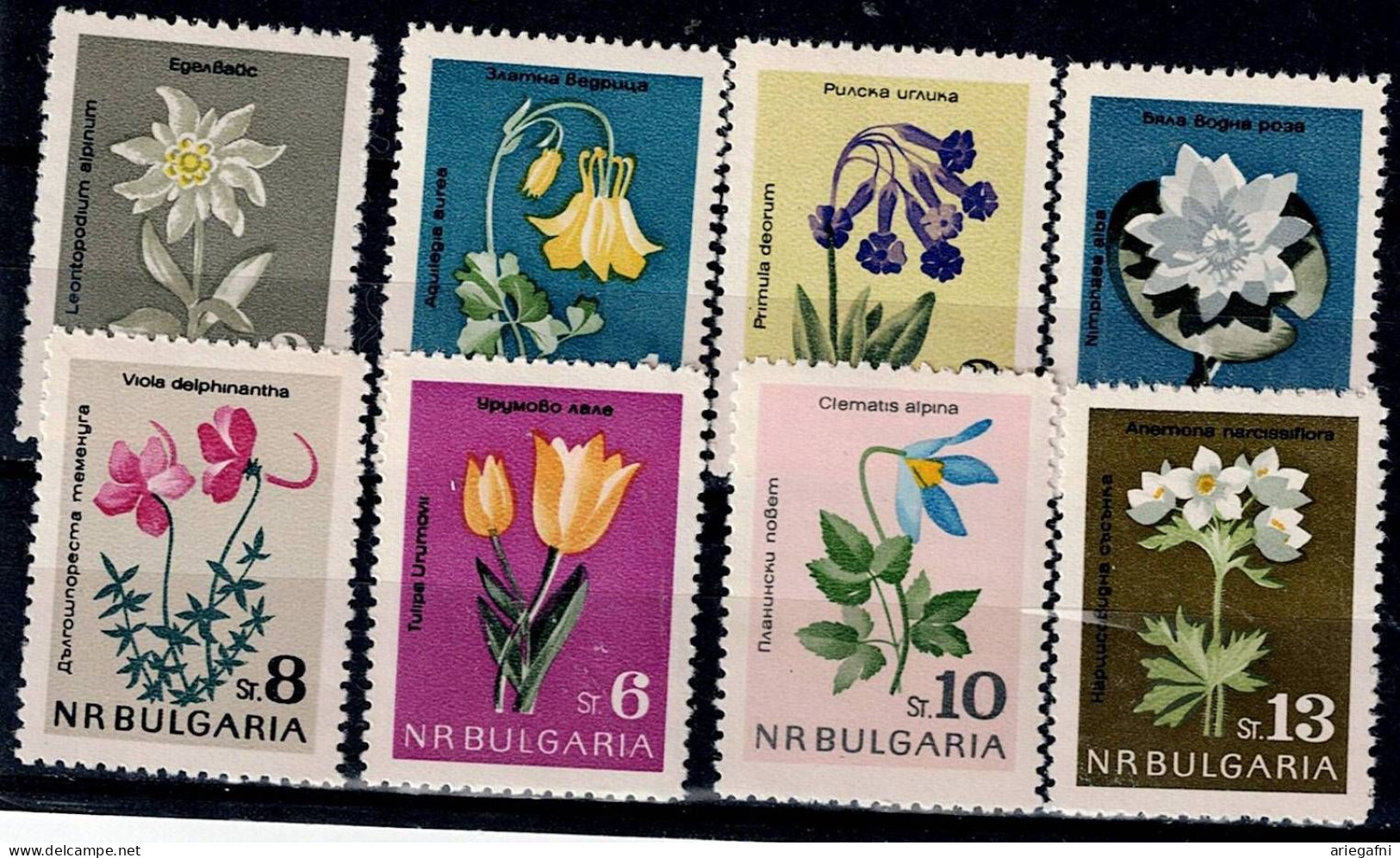 BULGARIA  1963 FLOWERS MI No 1407-14 MNH VF!! - Neufs